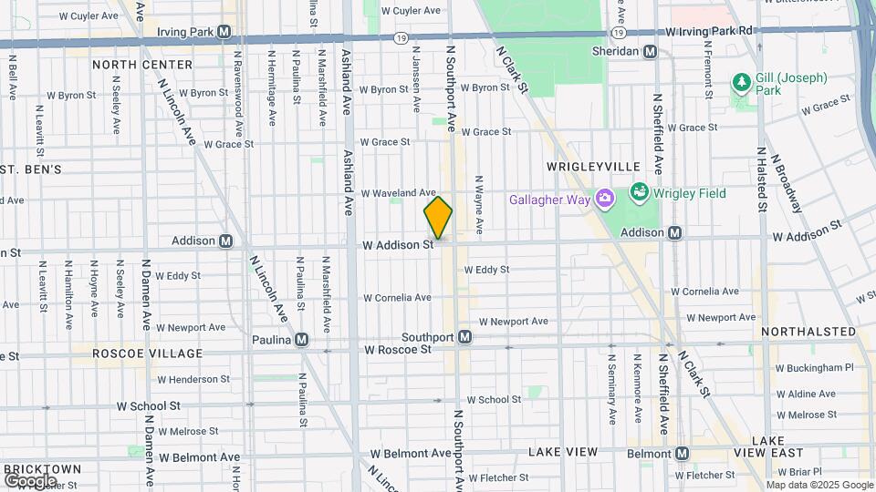 1421 W Addison St Map and Location Details