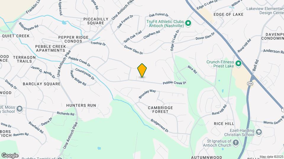 1101 Pebble Creek Ct E Map and Location Details