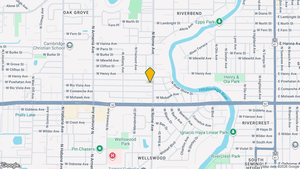 1703 W Rio Vista Ave Map and Location Details