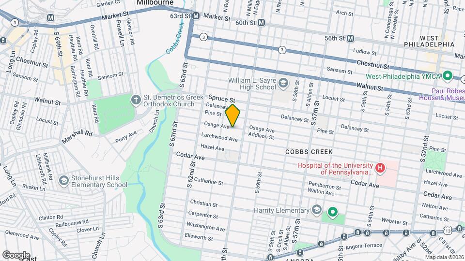 6028 Osage Ave Map and Location Details