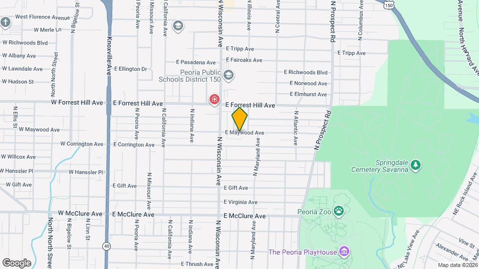 908 E Maywood Ave Map and Location Details