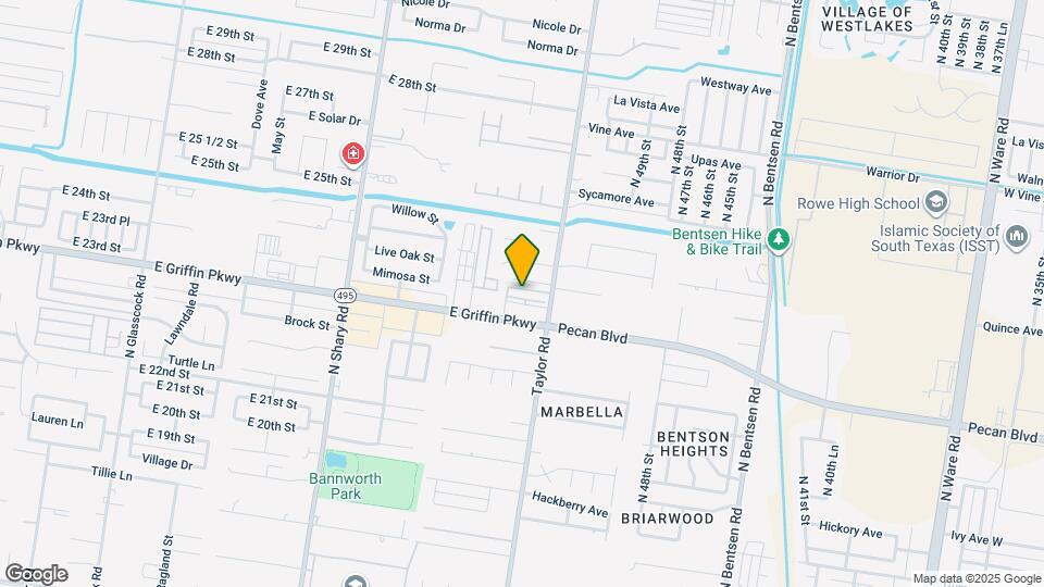 2715 Mimosa St Map and Location Details