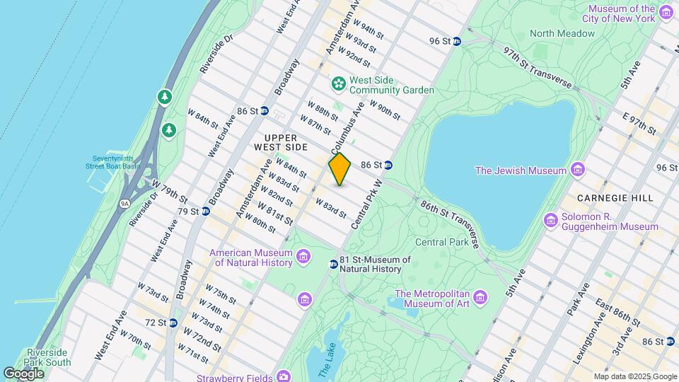 33 West 84th Street Map and Location Details
