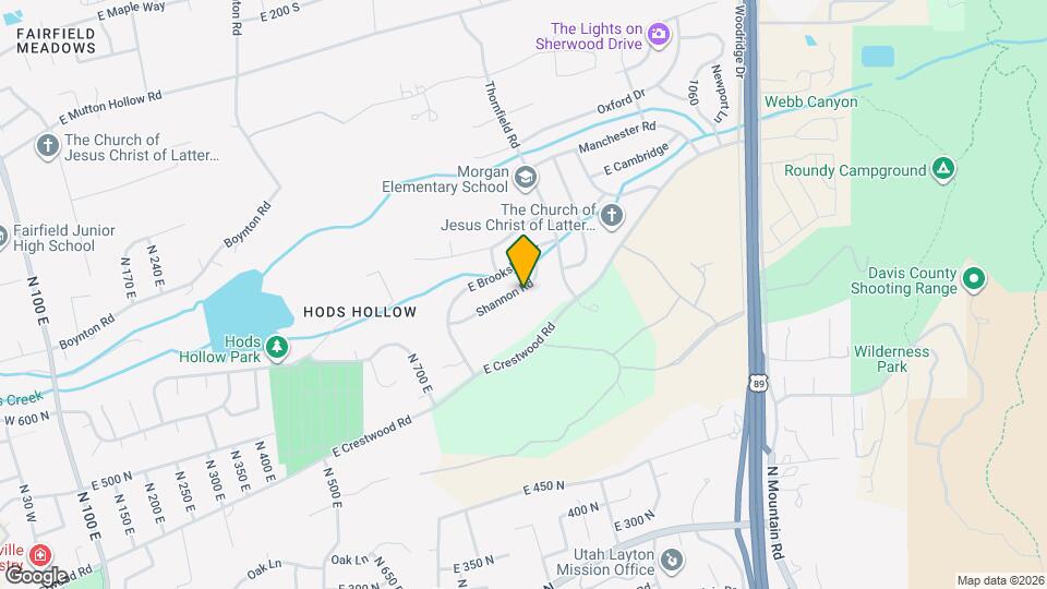 842 Shannon Rd Map and Location Details