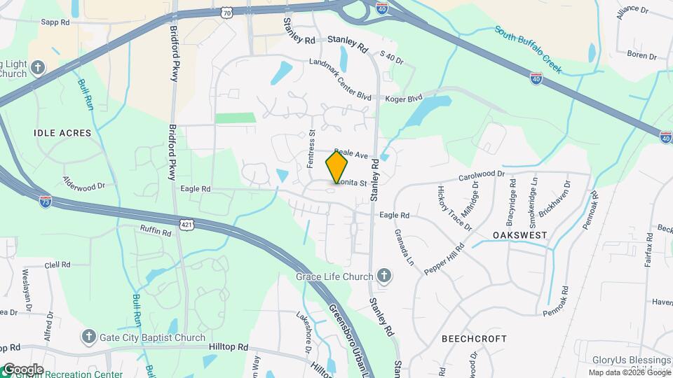 108 Bridford Downs Dr Map and Location Details