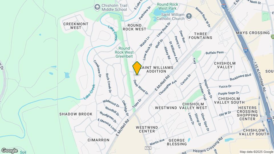 1701 Deep Wood Dr Map and Location Details