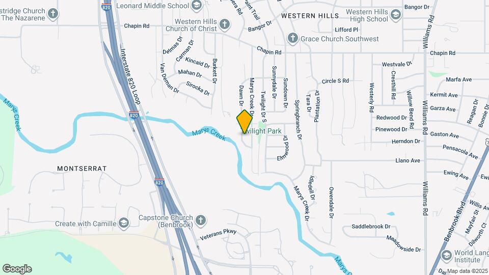 4217 Dawn Dr Map and Location Details