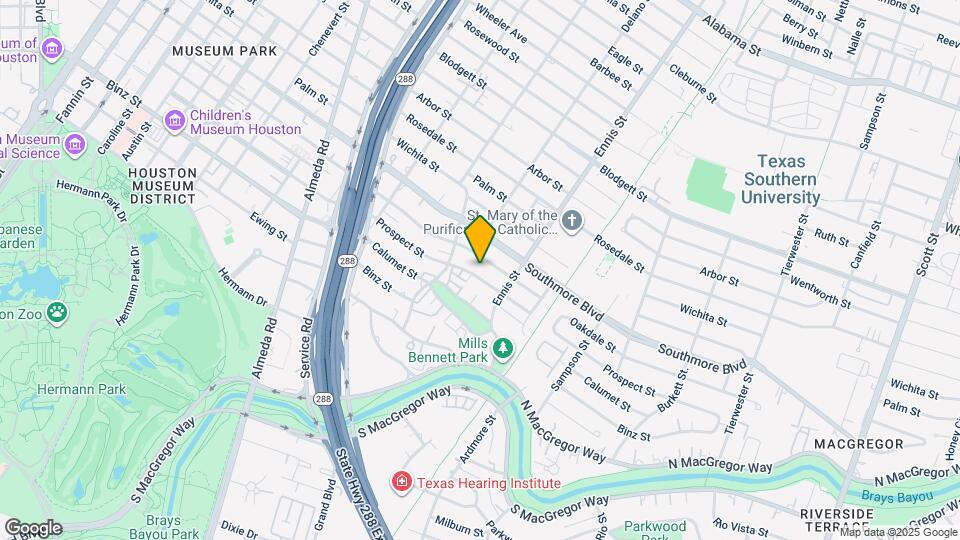2619 Prospect St Map and Location Details