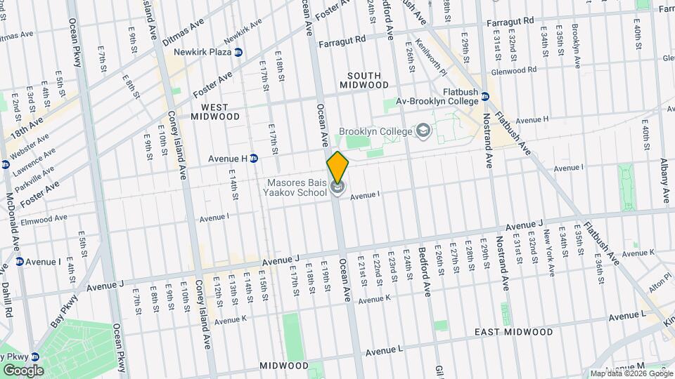 1375 Ocean Ave Map and Location Details