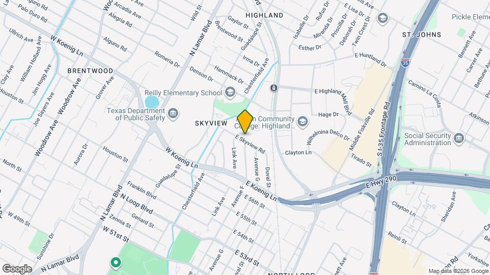 108 E Skyview Rd Map and Location Details