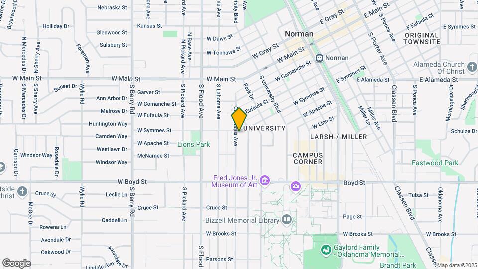 407 1/2 Chautauqua Ave Unit Map and Location Details