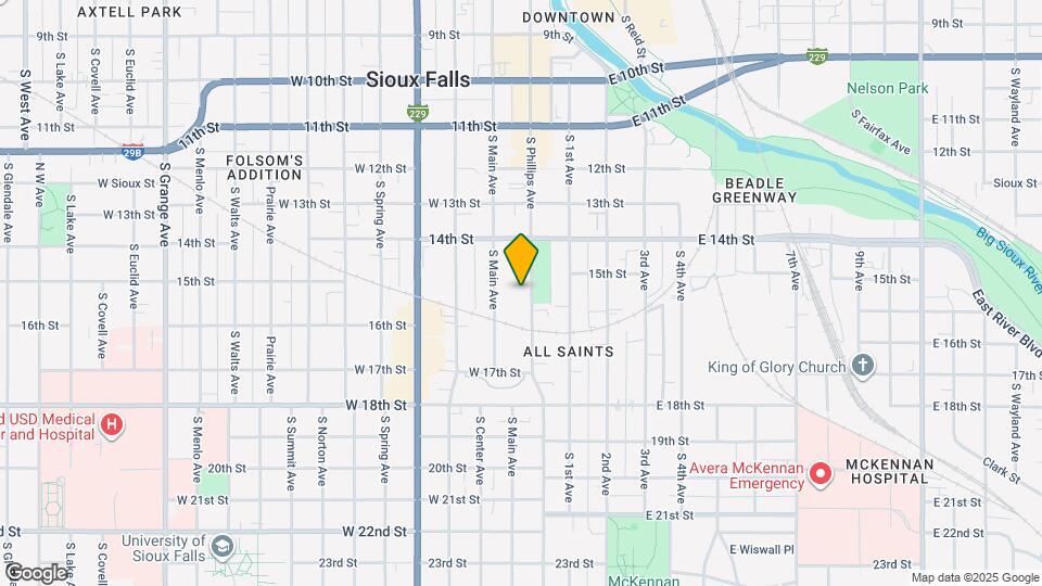 711 S Phillips Ave, Unit 3 Map and Location Details