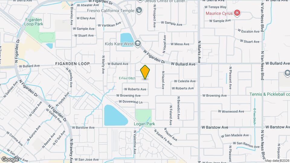 3342 W Oswego Ave Map and Location Details