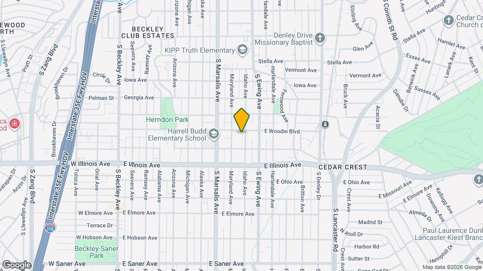818 E Woodin Blvd Map and Location Details