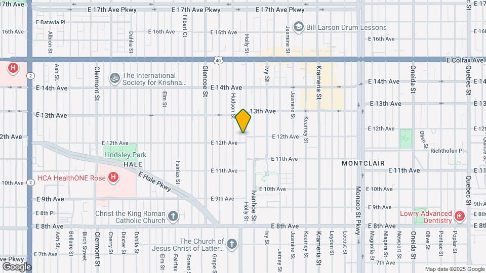 1223 Holly St Map and Location Details