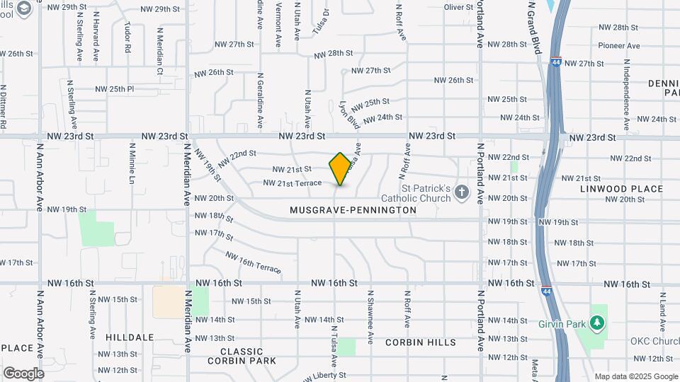 2112 N Tulsa Ave Map and Location Details