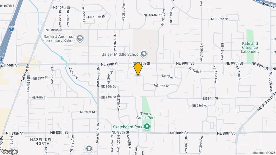 9627 NE 29th Ave Map and Location Details