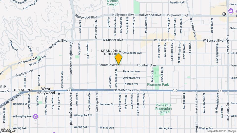 1246 N Genesee Ave Map and Location Details