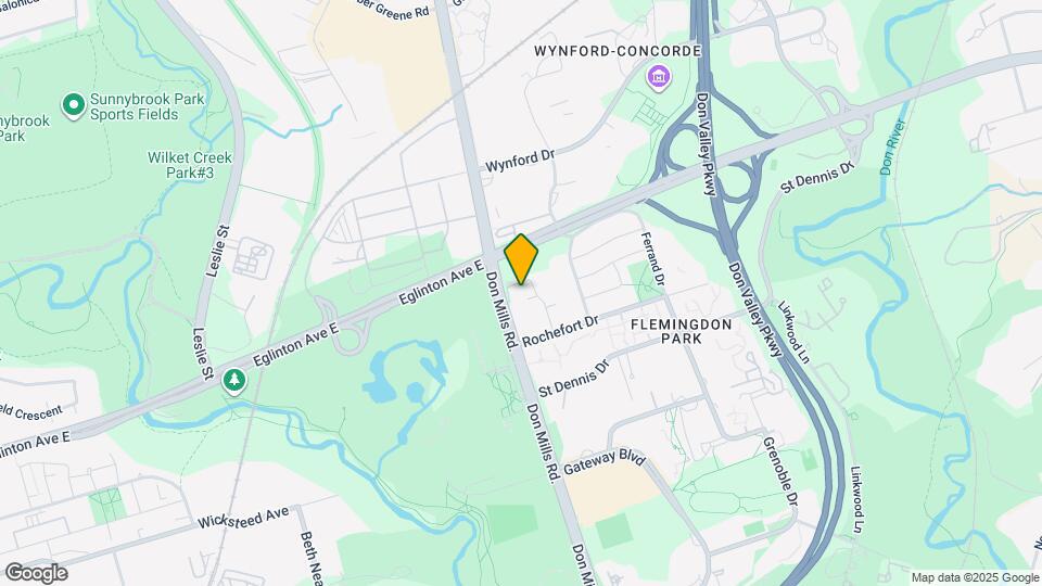 797 Don Mills Rd. Map and Location Details