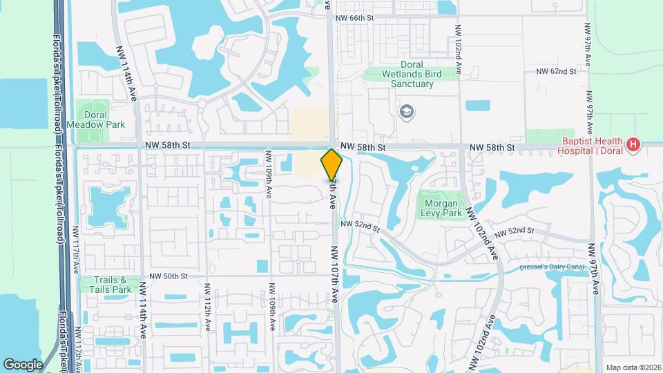 5590 NW 107th Ave Map and Location Details