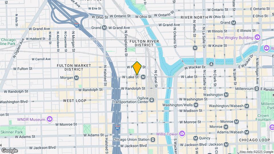200 N Jefferson St, Unit 21A Map and Location Details