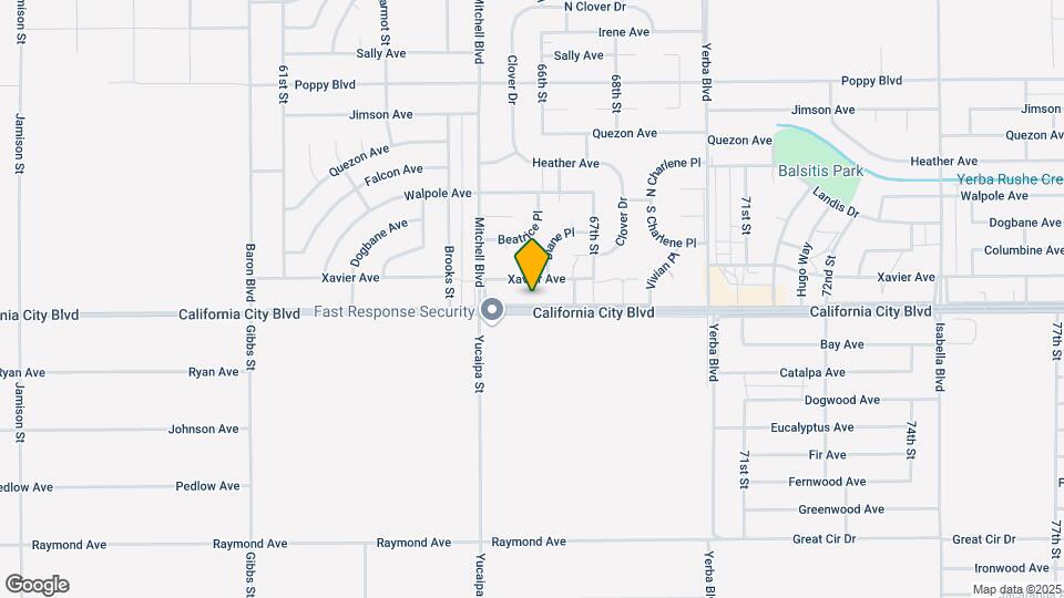 6611 California City Map and Location Details