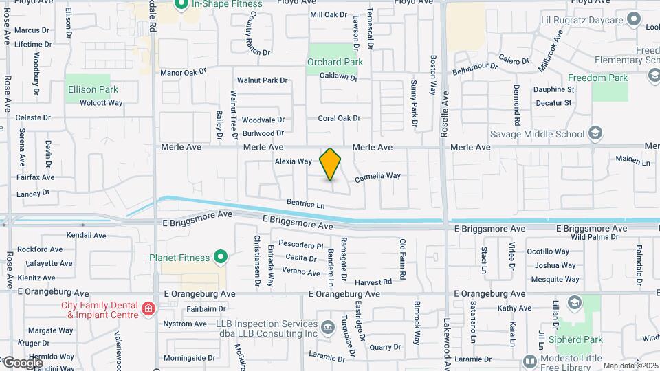 1705 Badger Way Map and Location Details