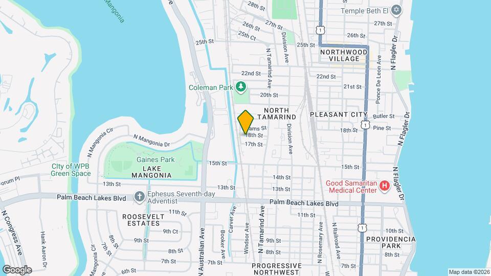 1104 18th St Map and Location Details