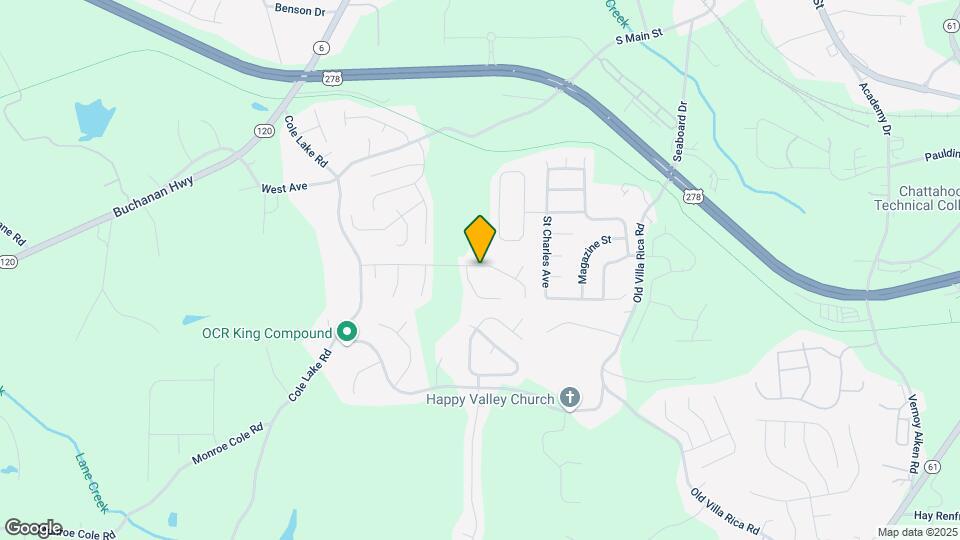 504 Cole Creek Dr Map and Location Details