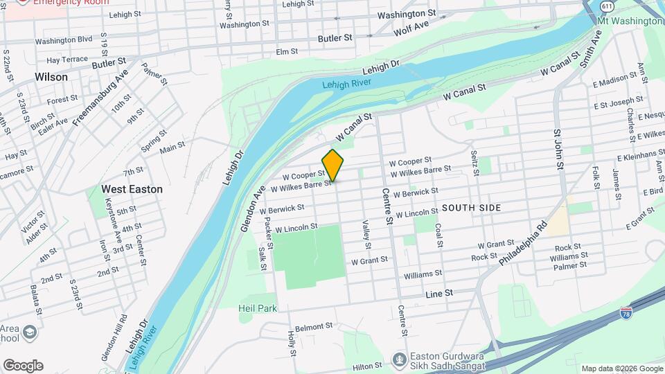 900 W Wilkes Barre St, Unit 1 Mapa y Detalles de la Ubicación