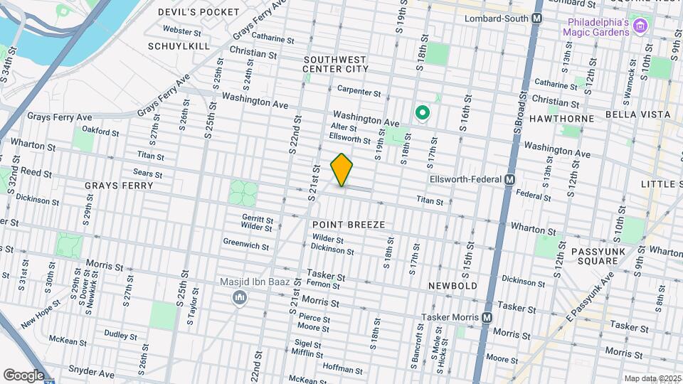 1252 S 20th St Map and Location Details