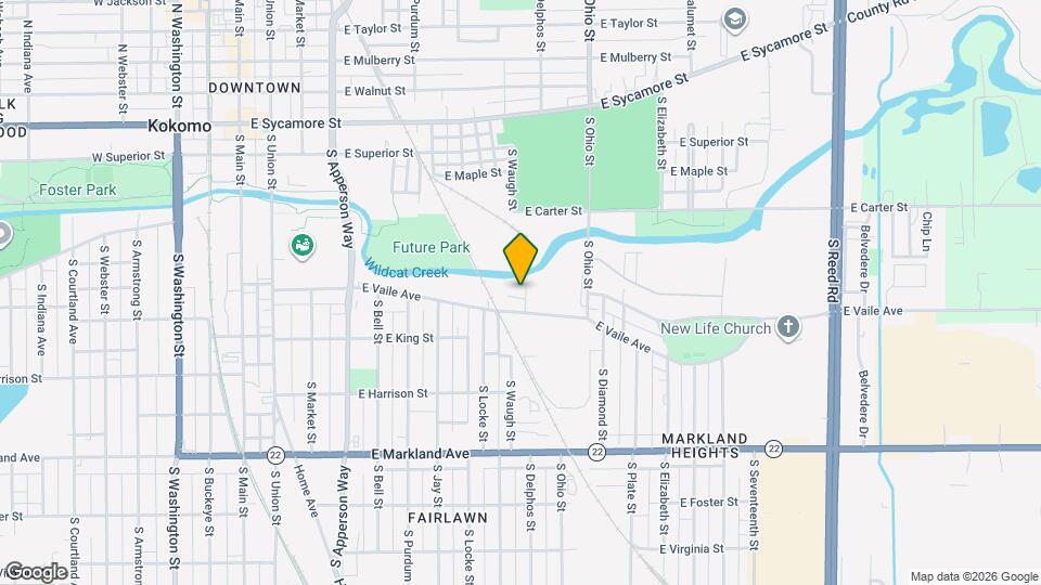 609 1/2 S Crystal St Map and Location Details