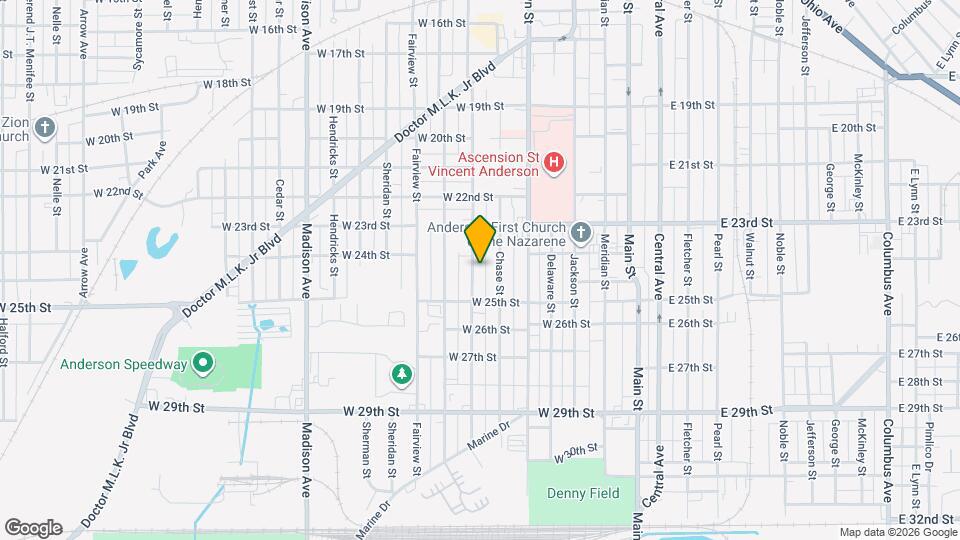 2422 Lincoln St Map and Location Details