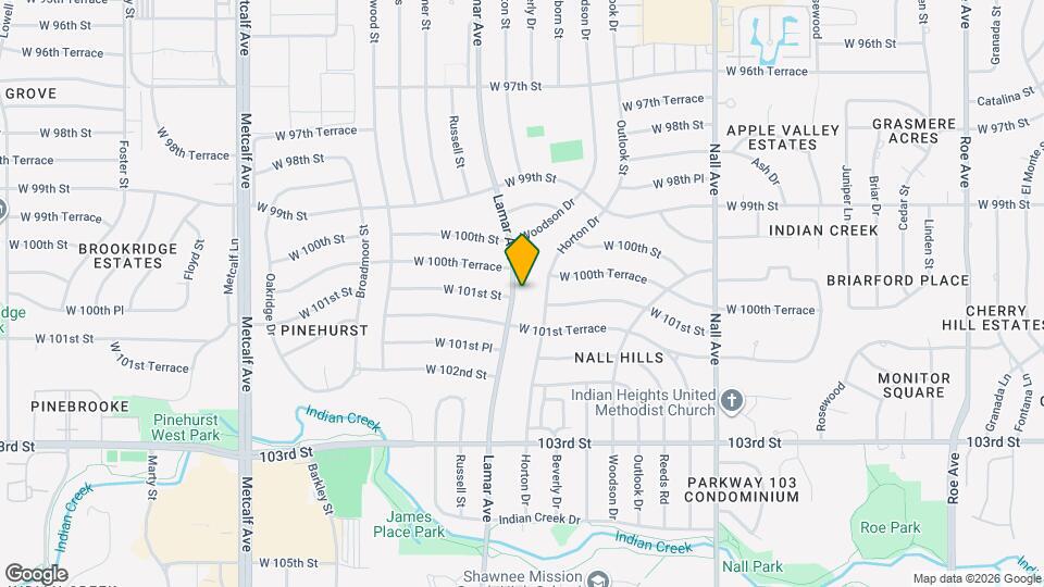 10047 Lamar Ave Map and Location Details