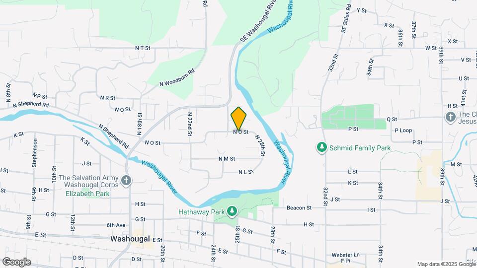 2556 N O St Map and Location Details