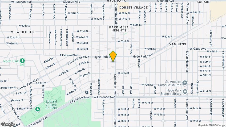 6531-6549 Crenshaw Blvd Map and Location Details