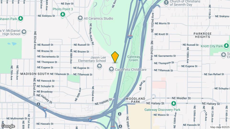 9530 NE Thompson St Map and Location Details