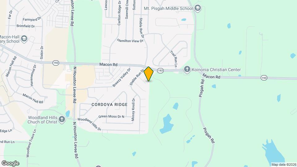 10352 Walden Pine Cove Mapa y Detalles de la Ubicación