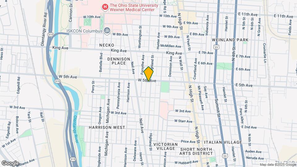 1235 Highland St Mapa y Detalles de la Ubicación