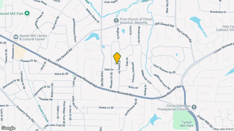 280 E Valley Dr Map and Location Details