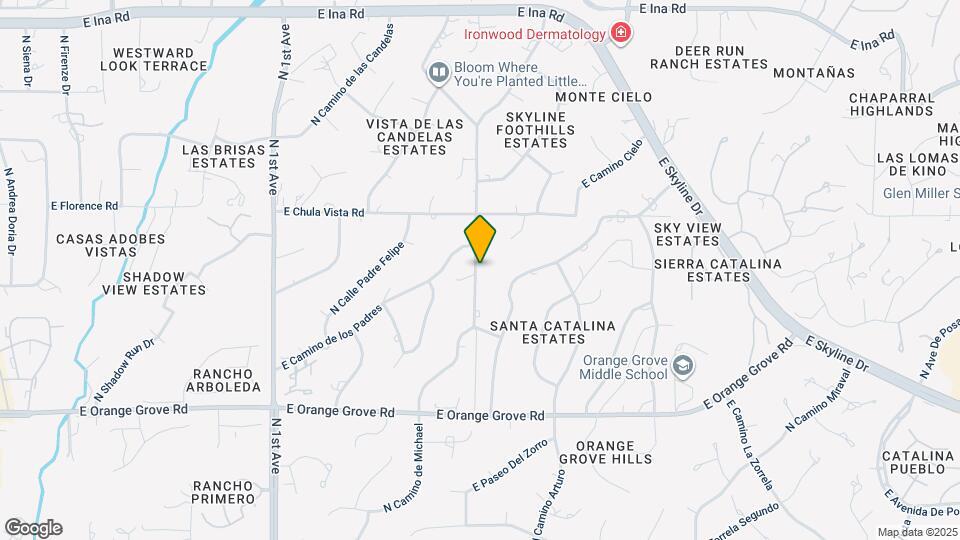 6640 N Skyway Dr Mapa y Detalles de la Ubicación