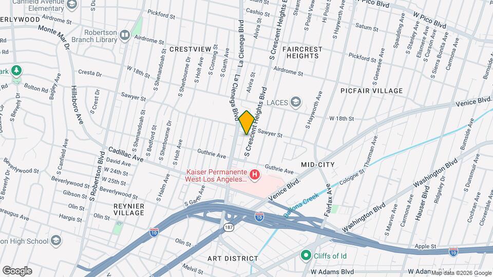 1923 S Crescent Heights Blvd Map and Location Details