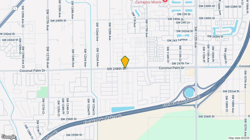 11869 SW 248th Terrace Map and Location Details
