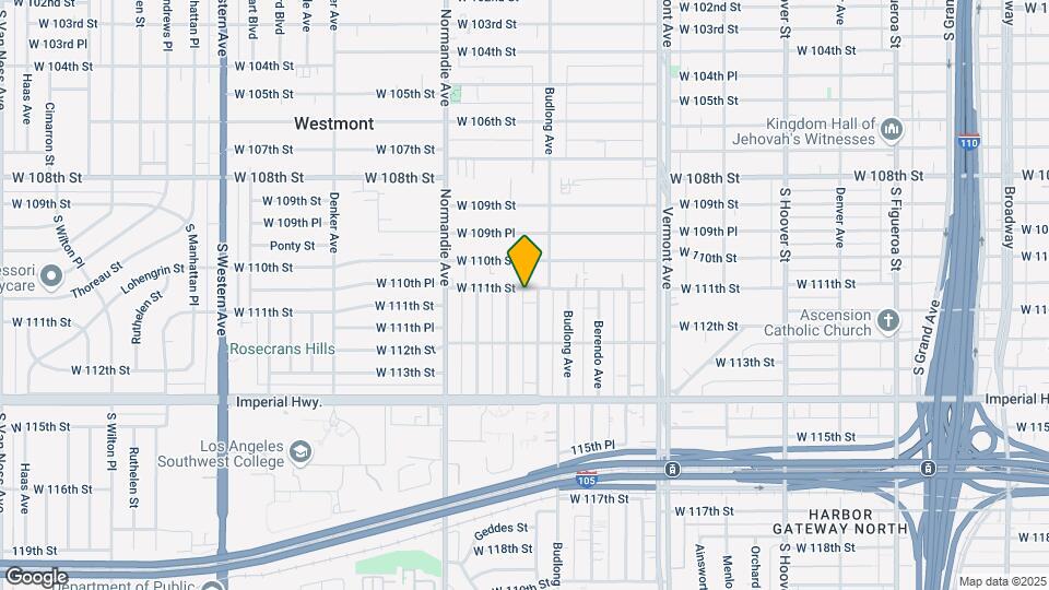 1224 W 111th St Mapa y Detalles de la Ubicación