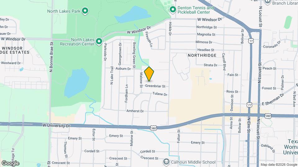 1310 Greenbriar St, Unit Main House Mapa y Detalles de la Ubicación