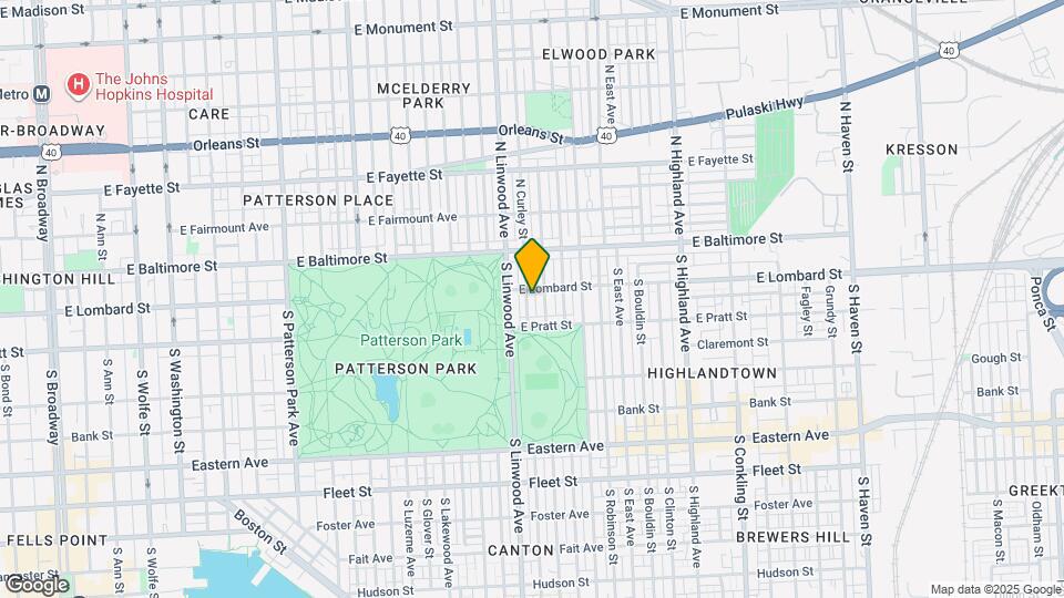 113 S Curley St Map and Location Details