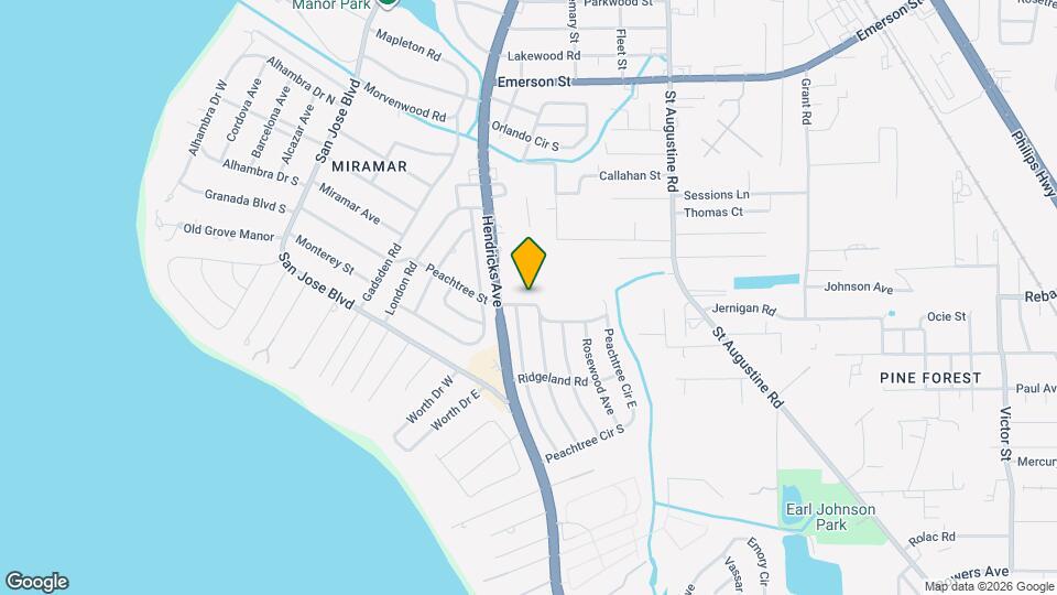 1543 Peachtree Cir N Map and Location Details