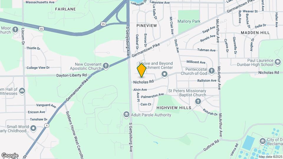 3939 Nicholas Rd Map and Location Details