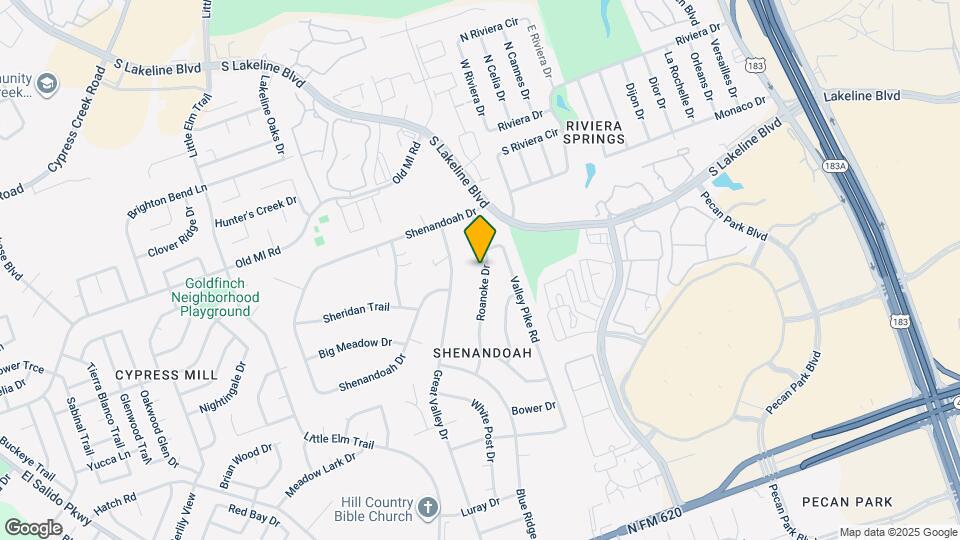 3510 Roanoke Dr Map and Location Details