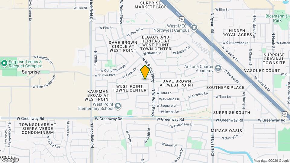 13544 W Ironwood St Map and Location Details